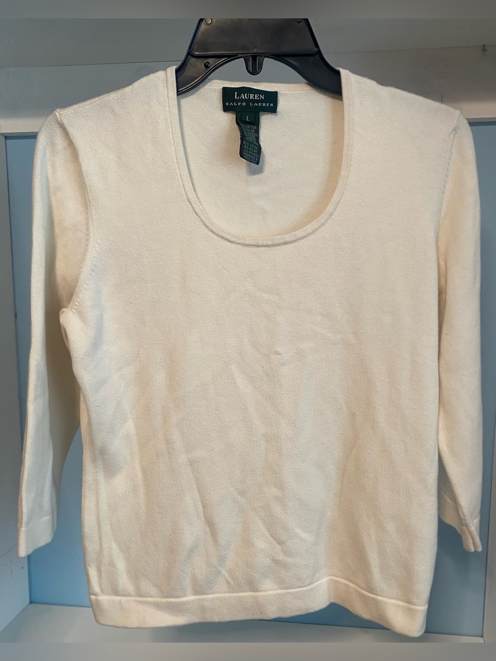 Lauren Ralph Lauren Quiet Luxury
Stretch Knit 3/4 Sleeve Sweater L